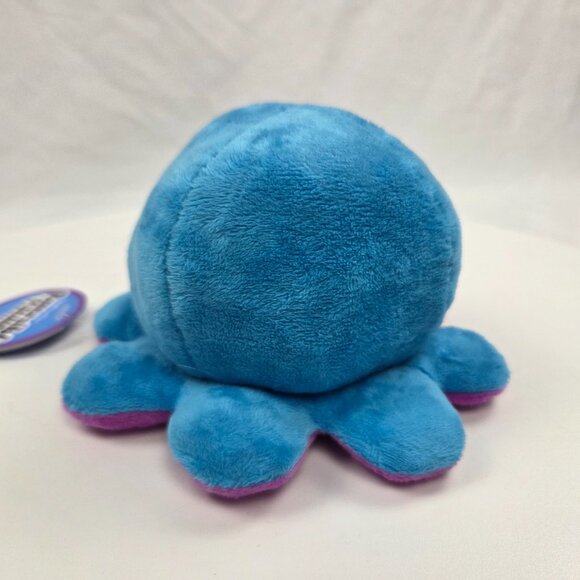 The Original Reversible Purple and Blue Octopus Plushie by TeeTurtle NWT 4" - Picture 2 of 5
